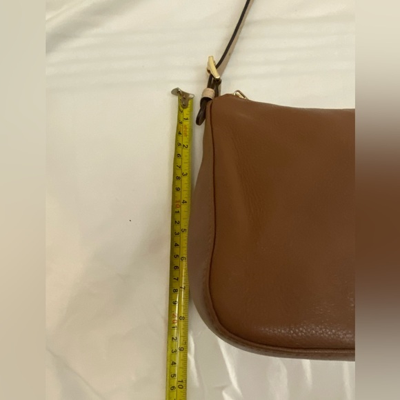 Michael Kors Pebbled Leather Camel Mini Hobo- Adjustable Strap. Goldtone Buckle - Picture 6 of 16